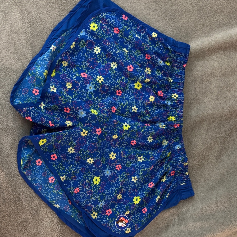 Vibrant Floral Athletic Shorts